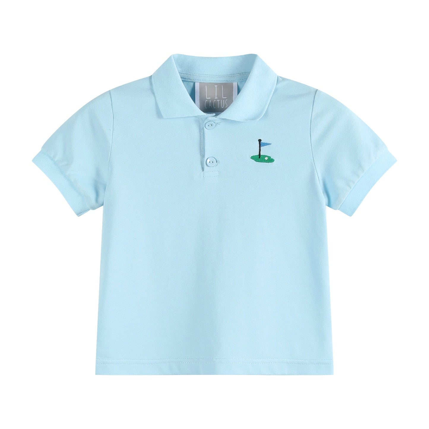 Blue Golf Hole Polo