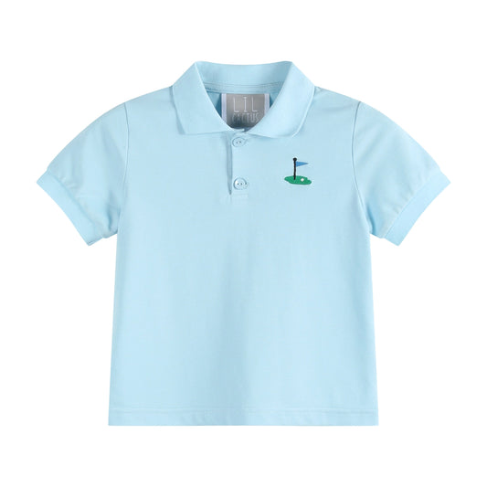 Blue Golf Hole Polo