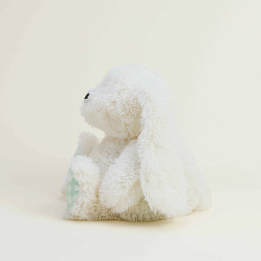 Cream Gingham Ear Bunny Warmies