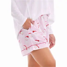 Women Santa Pajama Short