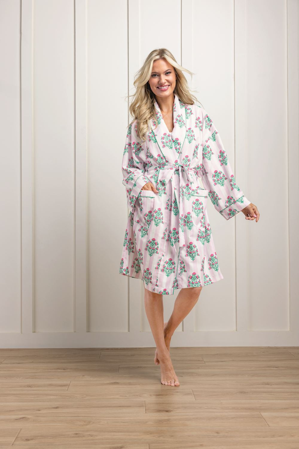 Dahlia Block Robe