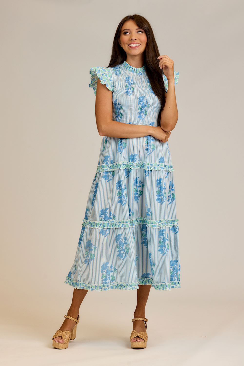Perin Smock Midi Dress