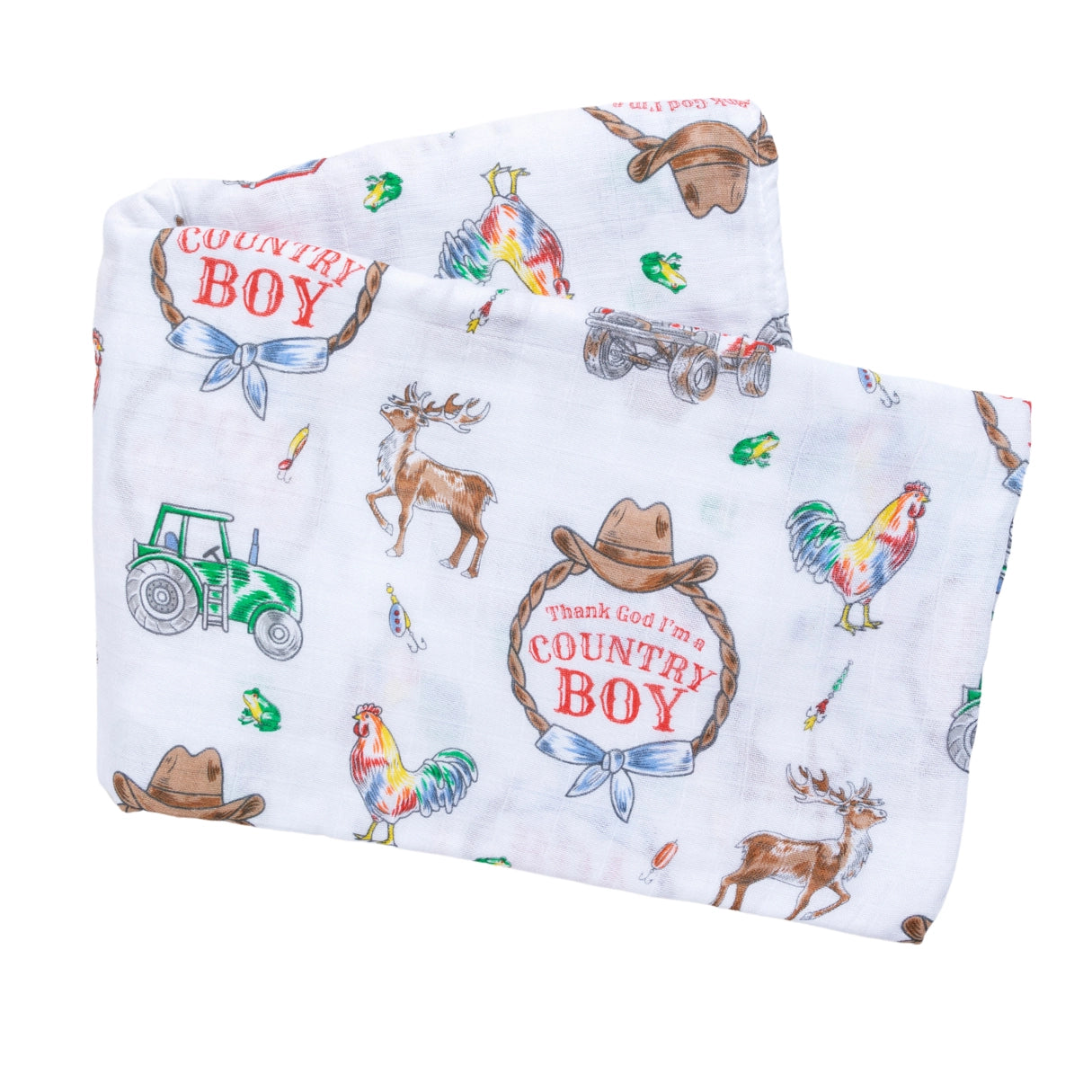 Country BOY Muslin Swaddle