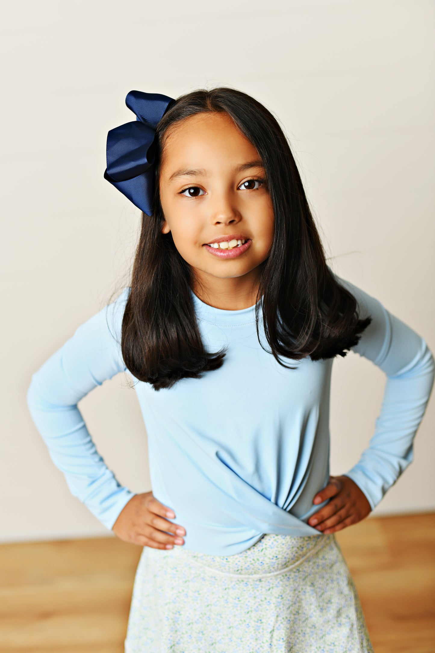 Blue Knot Floral Top