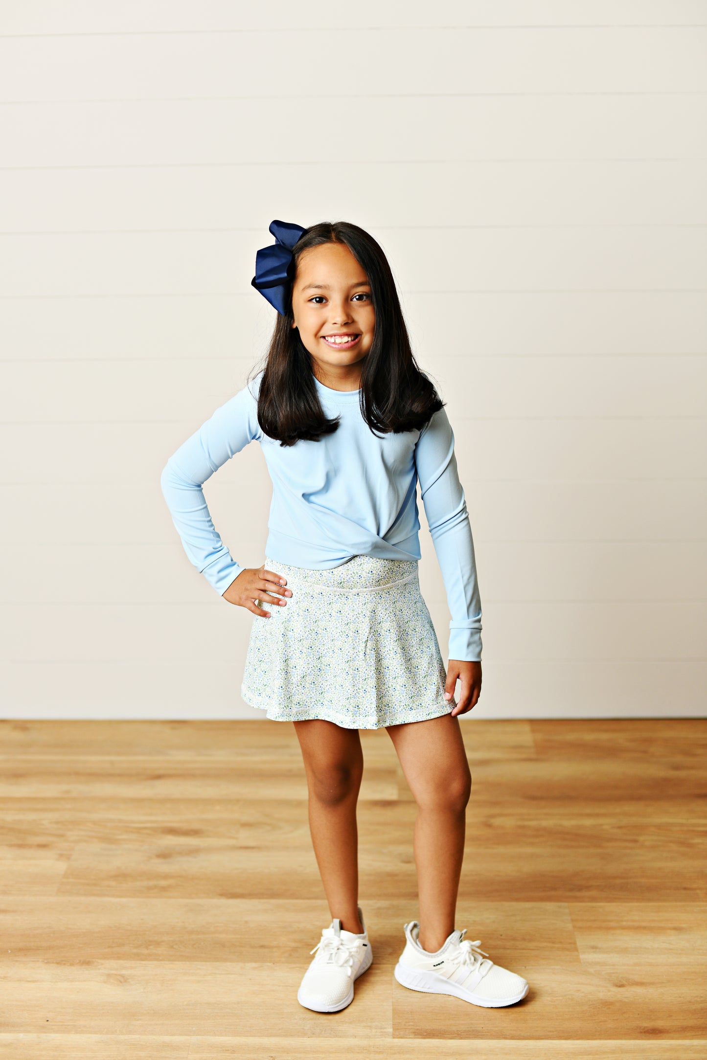 Blue Knot Floral Top