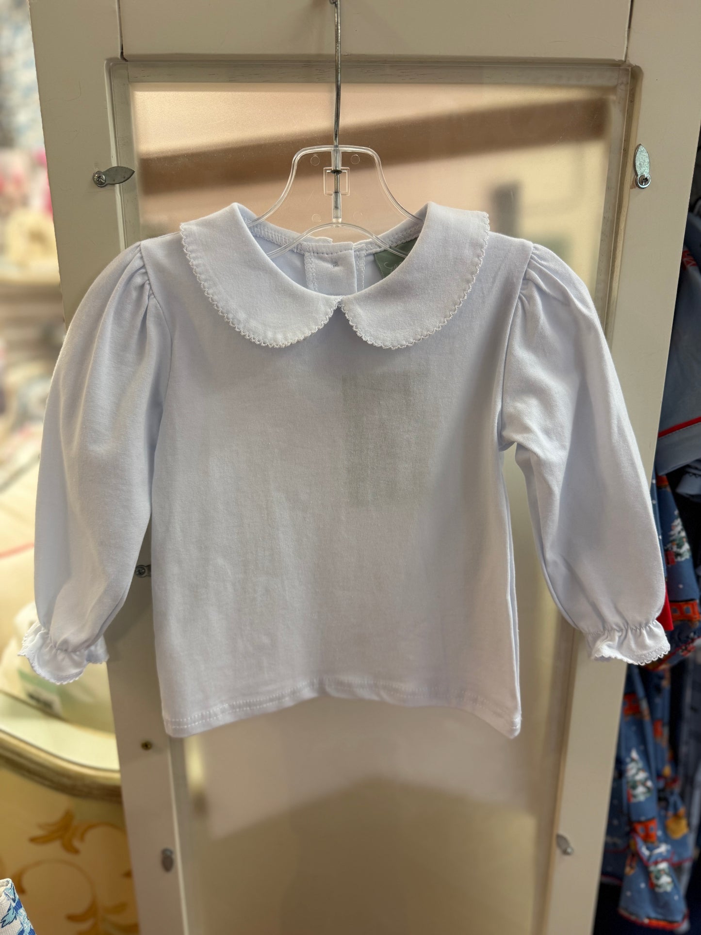White Peter Pan Top