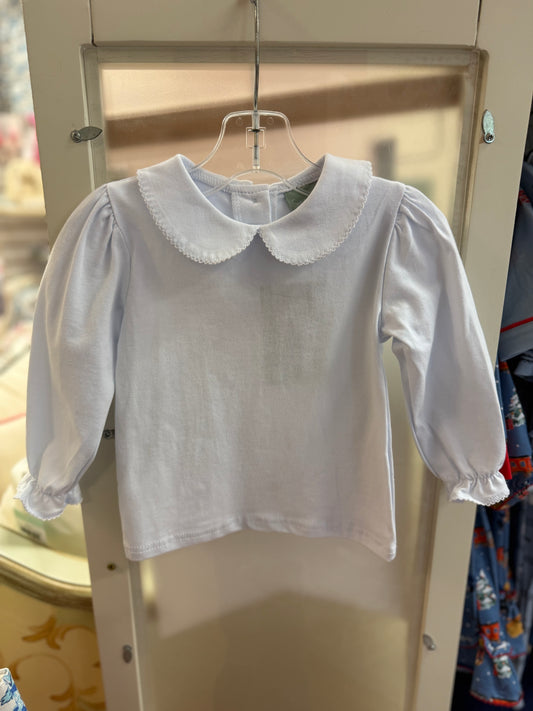 White Peter Pan Top