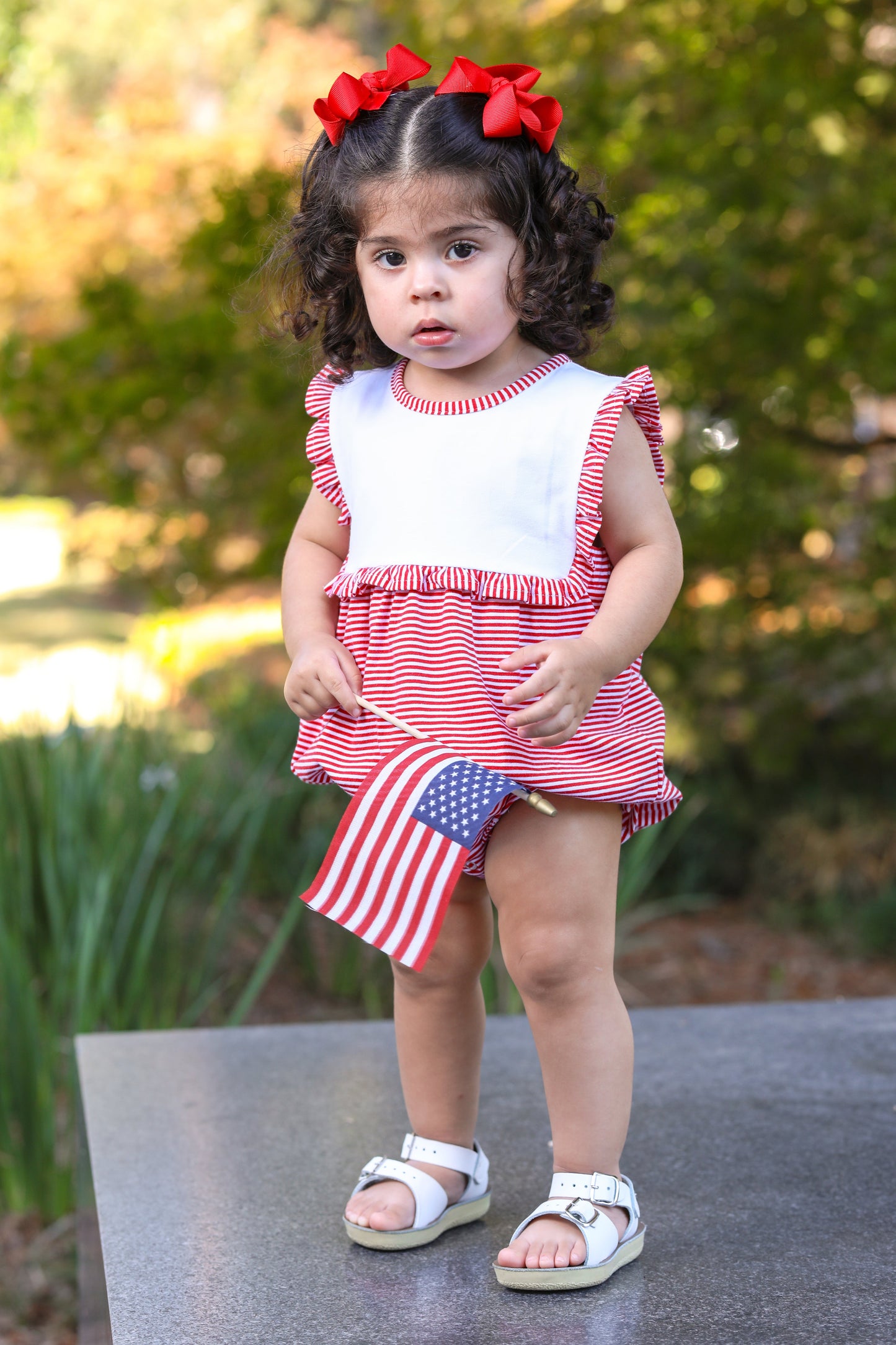 Red Stripe Alice Bubble