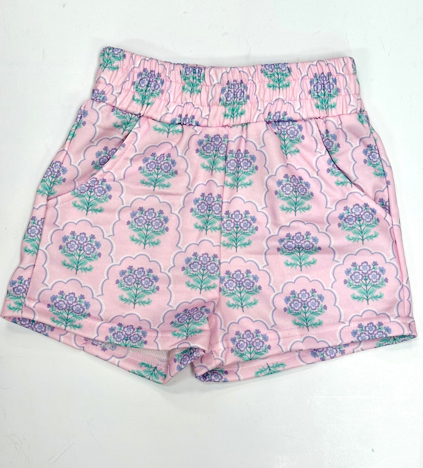 Purple Floral Terry Set