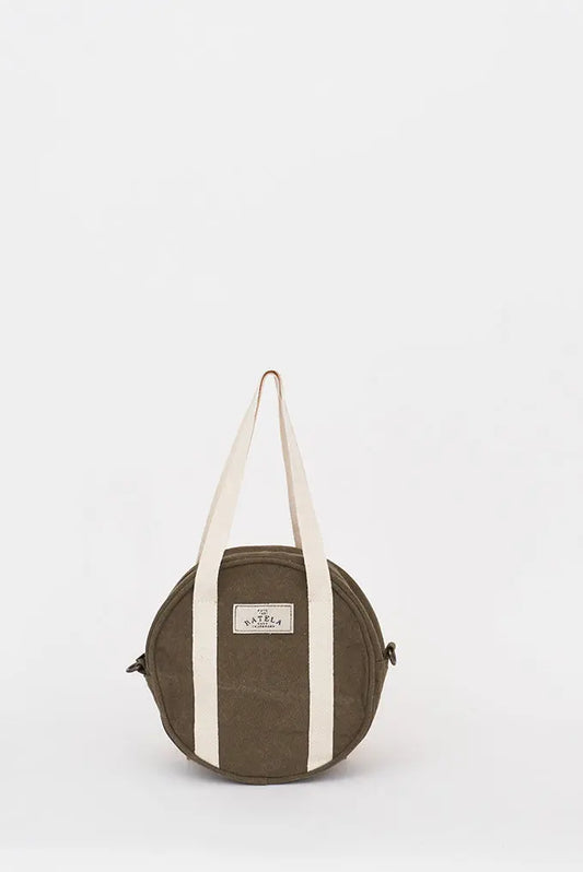 Khaki Round Bag