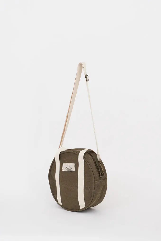 Khaki Round Bag