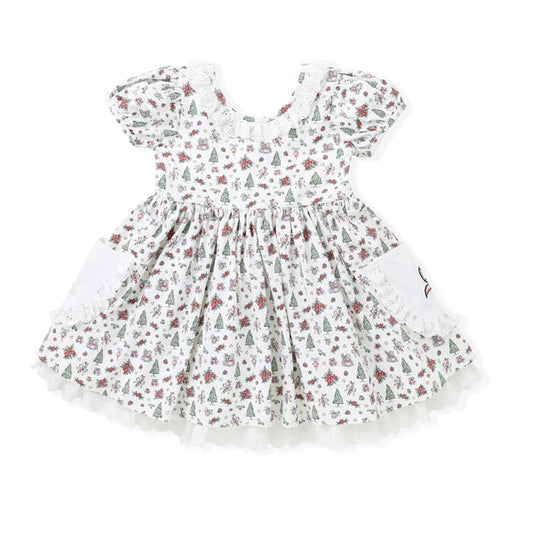 Tree Eyelet Pocket Dress