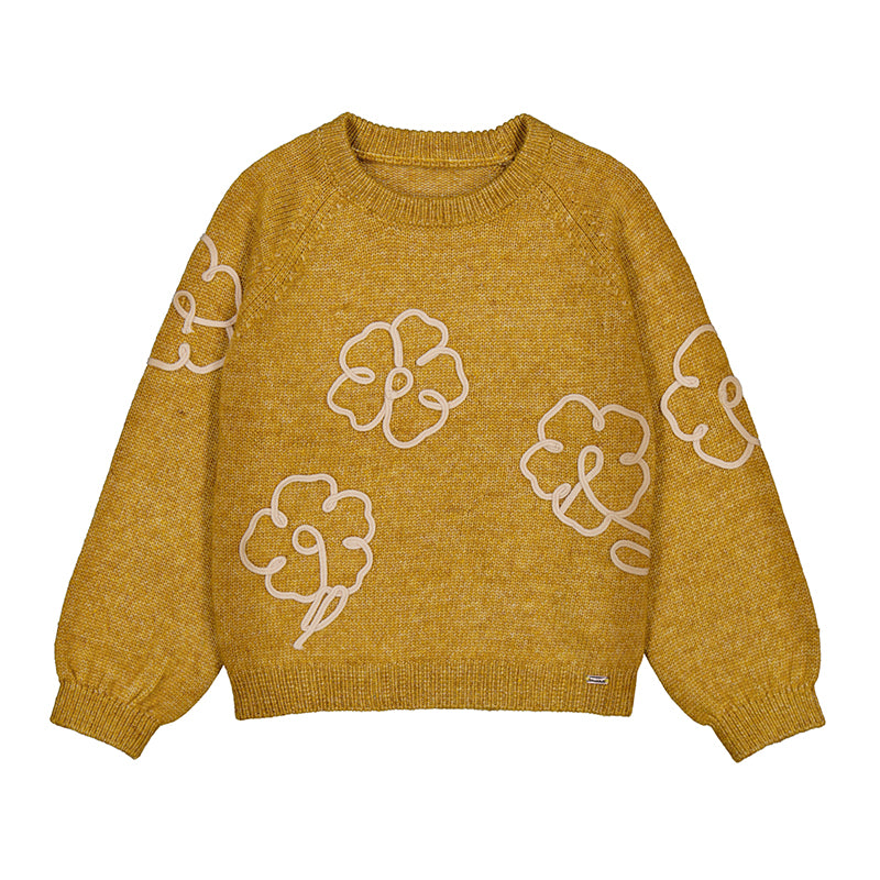 Mustard Flower Sweater