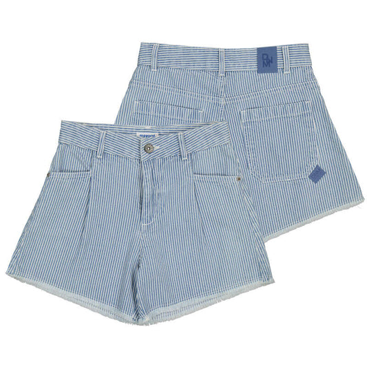 Denim Striped Short