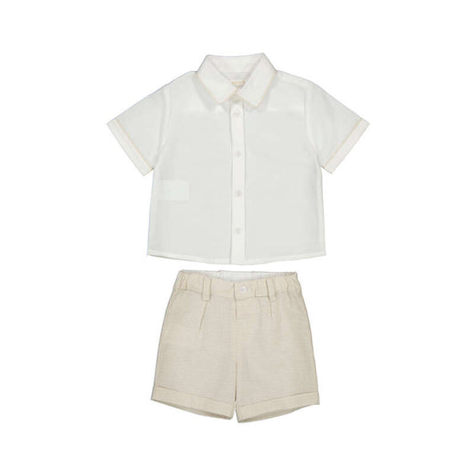 Oat Linen Bermuda Set