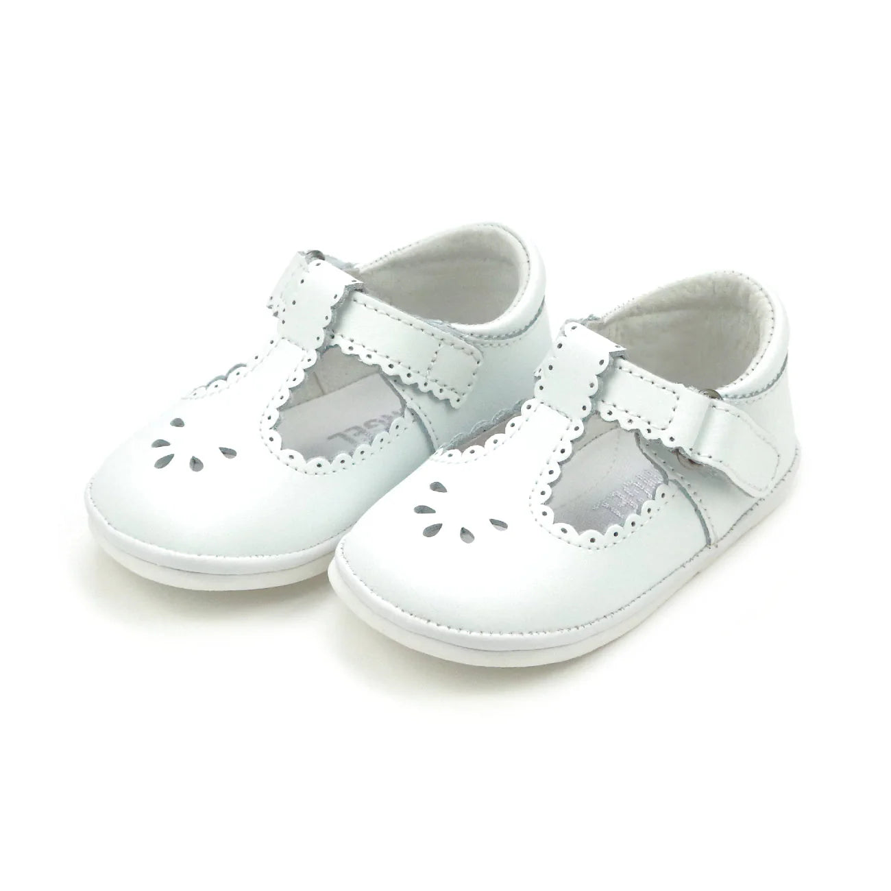White Dottie Scalloped MJ