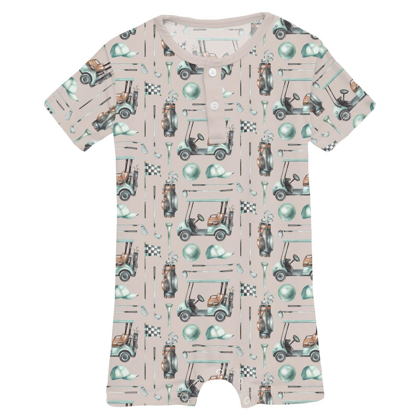 Latte Golf Henley Romper