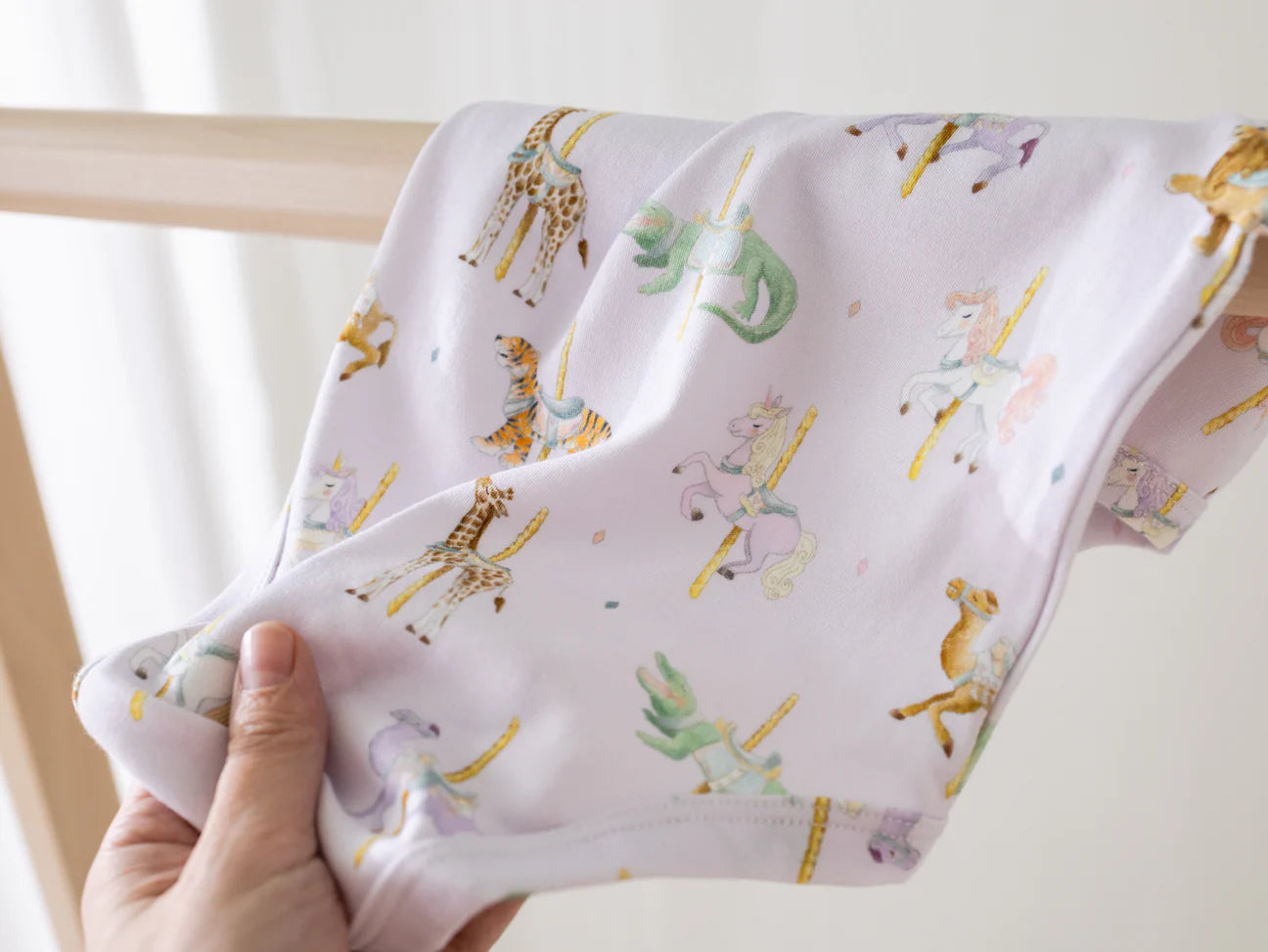 Round & Round We Go Organic Cotton Baby Onesie