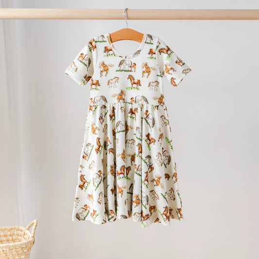 Saddle Up Cotton Twirl Dress
