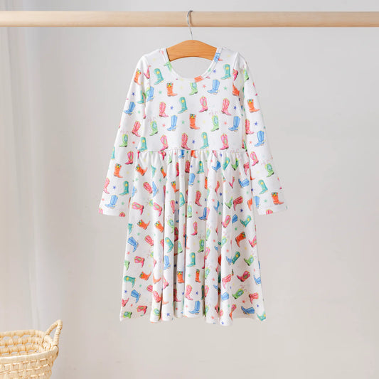 Jingle Boots Twirl Dress