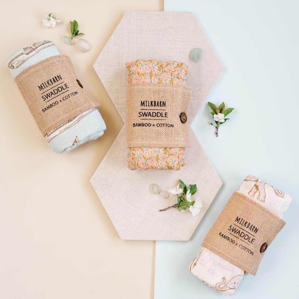 Tutu Elephant Bamboo Swaddle