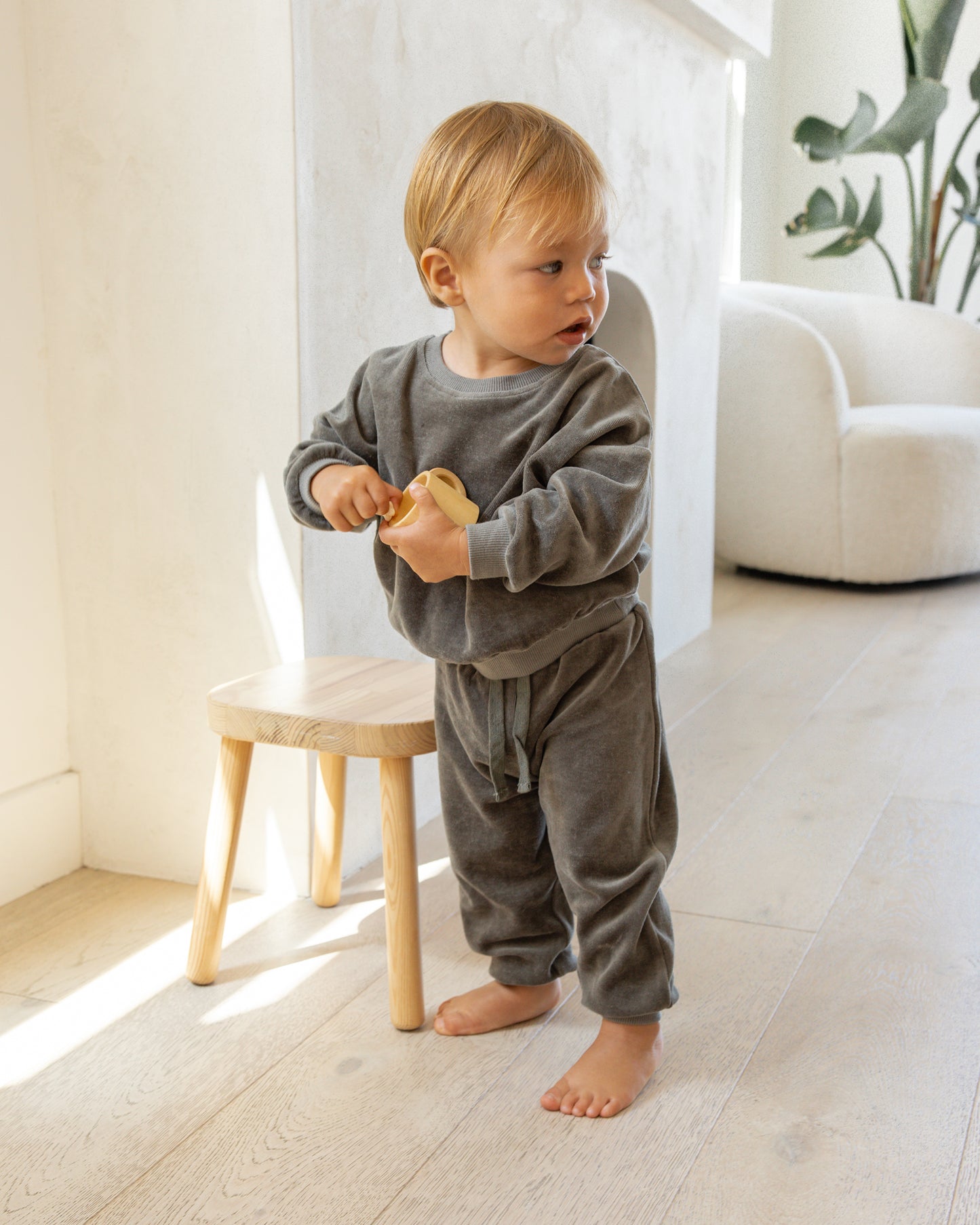 Velour Forest Relaxed Sweatshirt