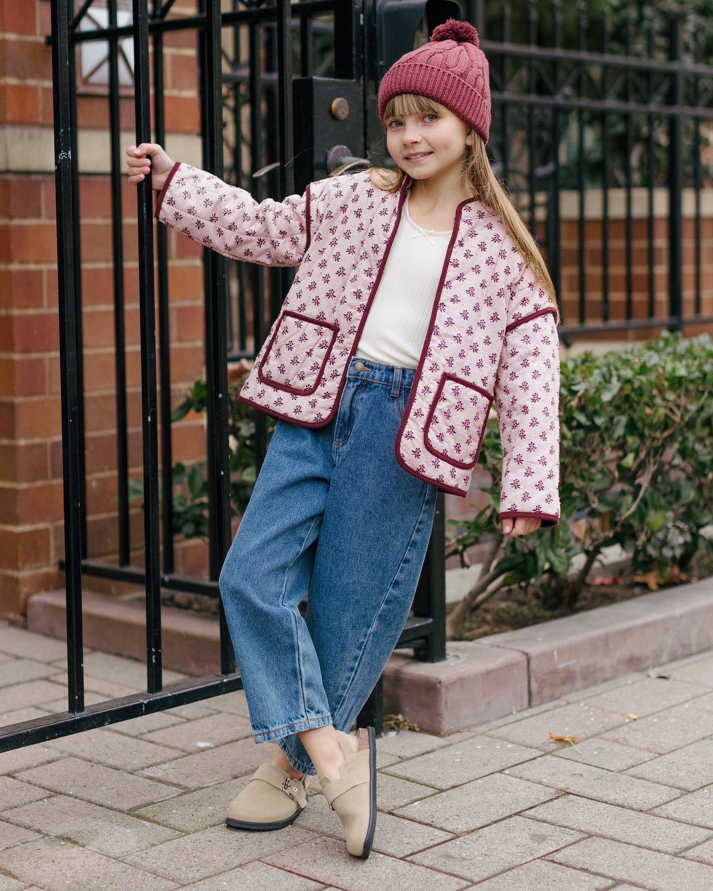Blush Fleur Quilted Jacket