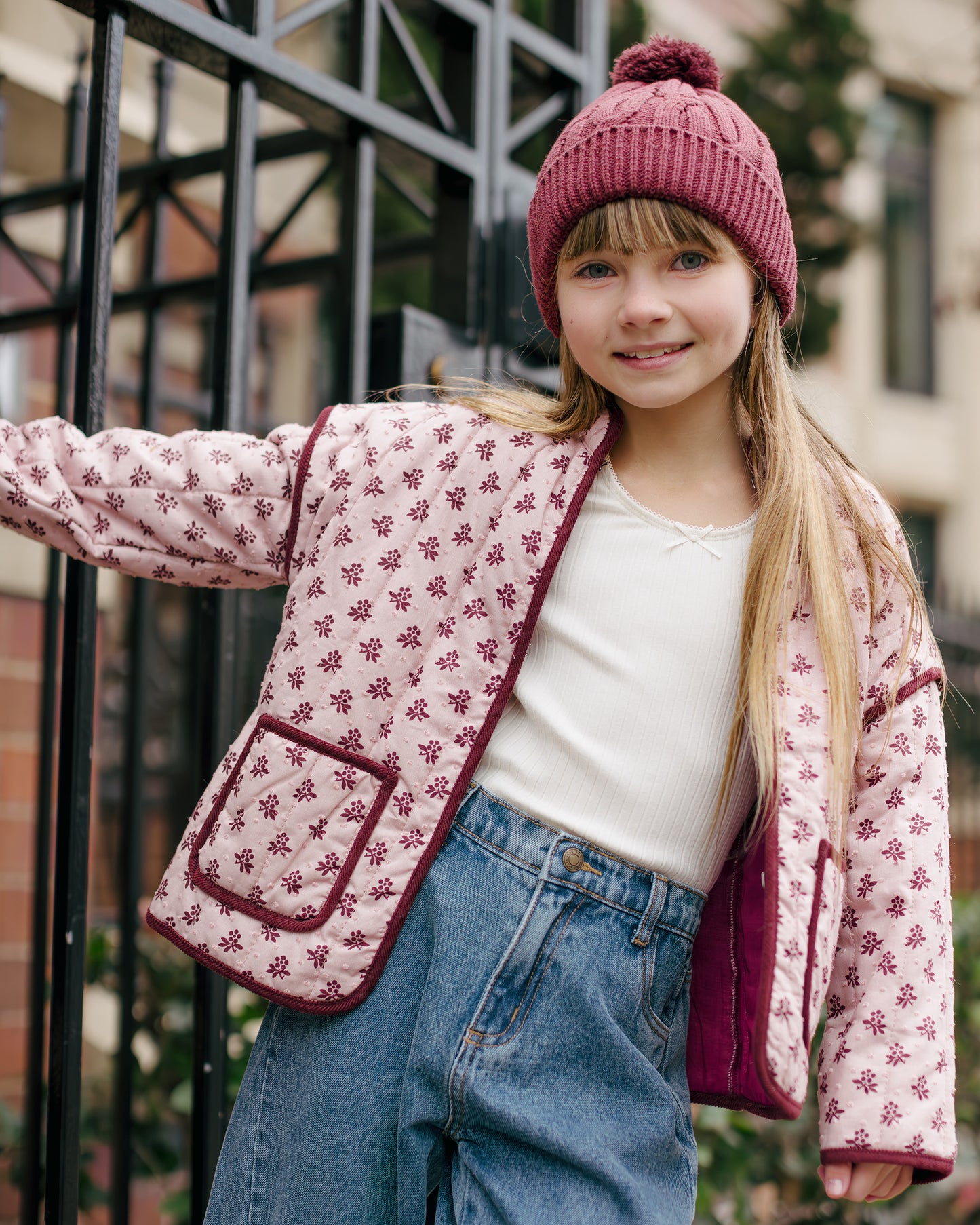 Blush Fleur Quilted Jacket
