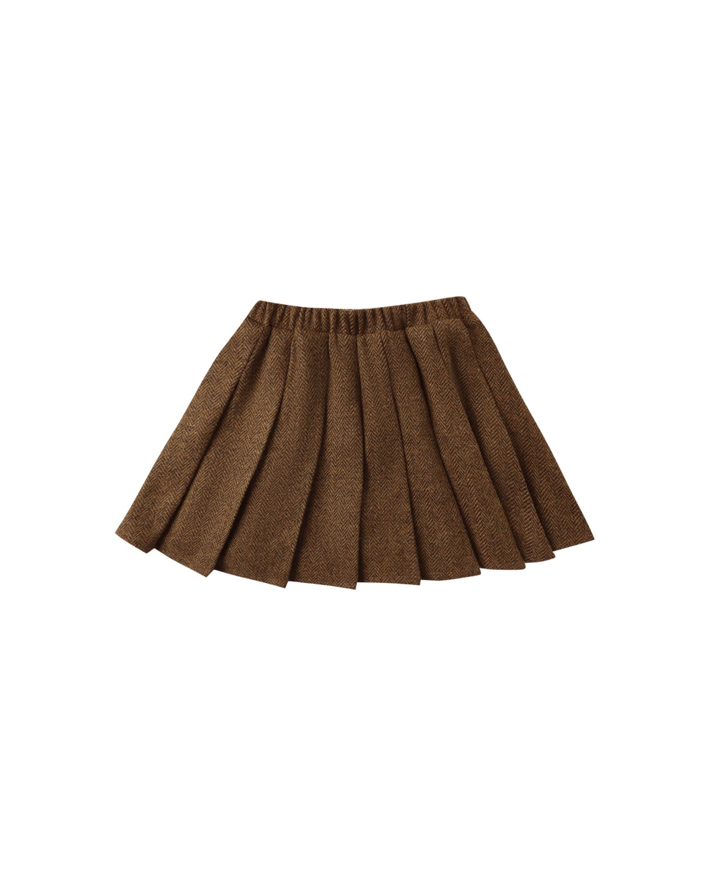 Rustic Plaid Pleated Skirt