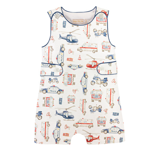 Rescue Squad Button Romper