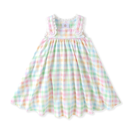 Eyelet Trim Dress