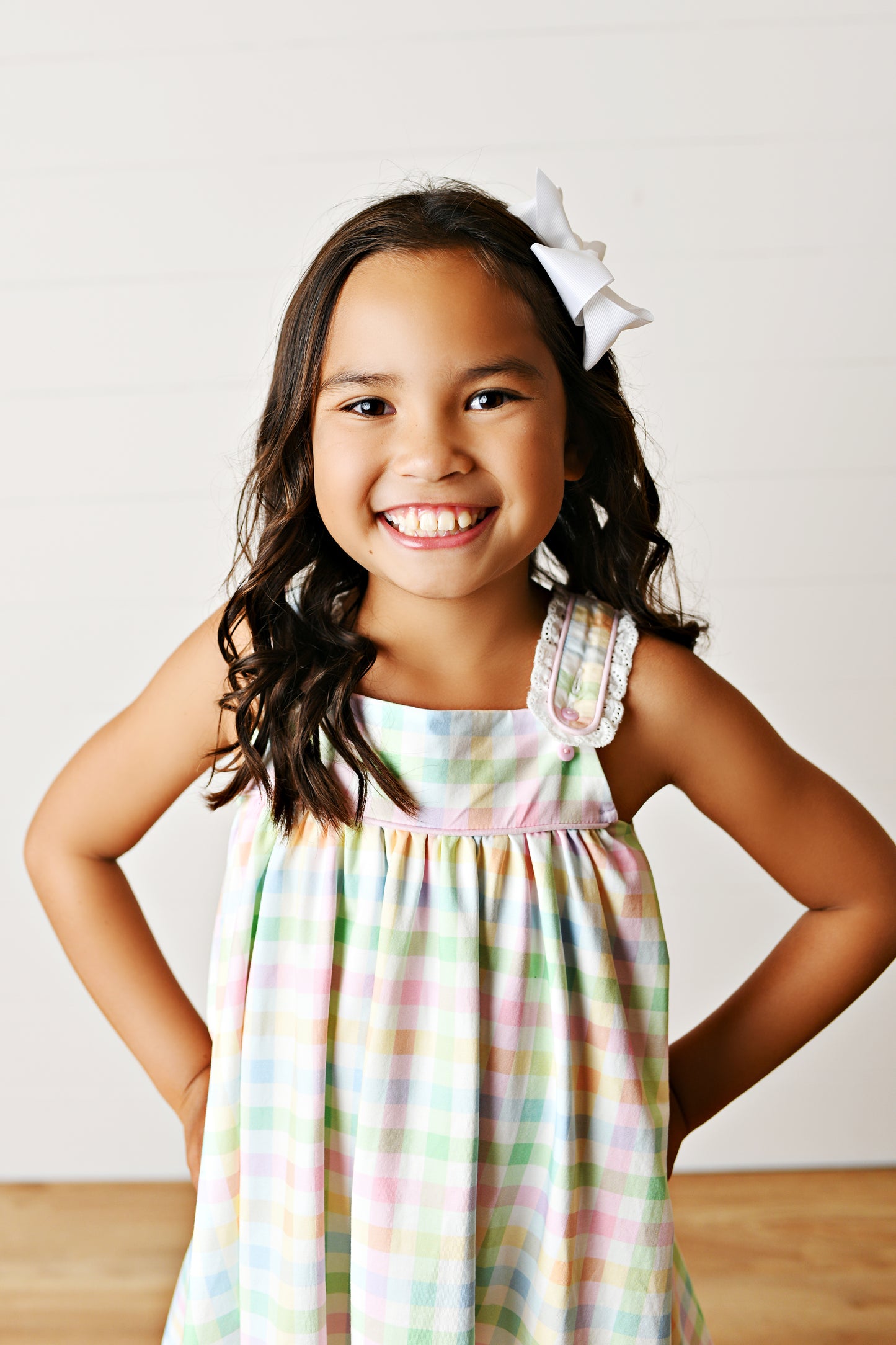Eyelet Trim Dress