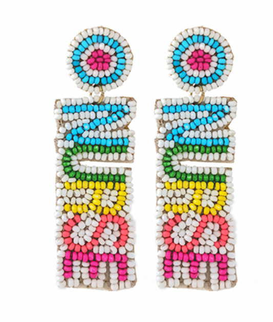 Nurse Beaded Earrings