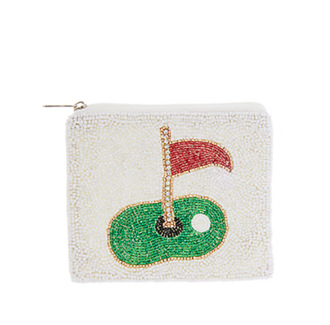 Wht Golf Coin Purse