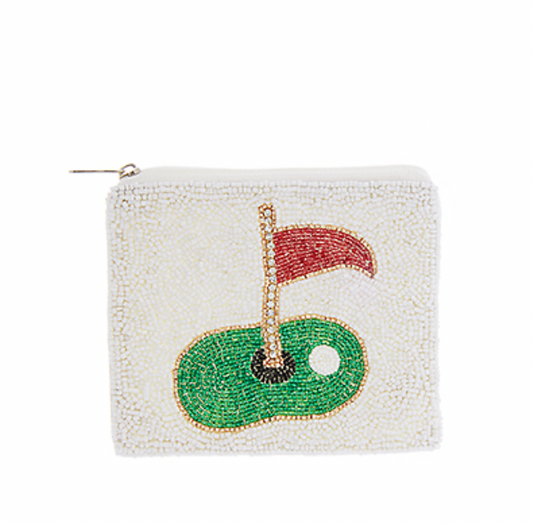 Wht Golf Coin Purse