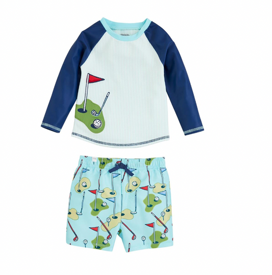 Golf Rash Guard and Trunk Set
