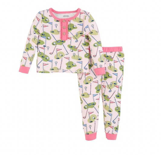 Pink Golf Pj Set