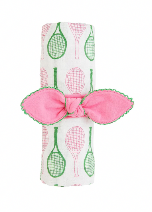 Tennis Swaddle & Headband Set