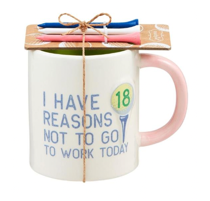 Lets Par Golf Tee & Mug Set