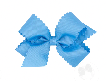 Medium Scalloped Edge Grosgrain Bow