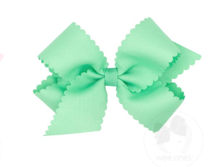 Medium Scalloped Edge Grosgrain Bow