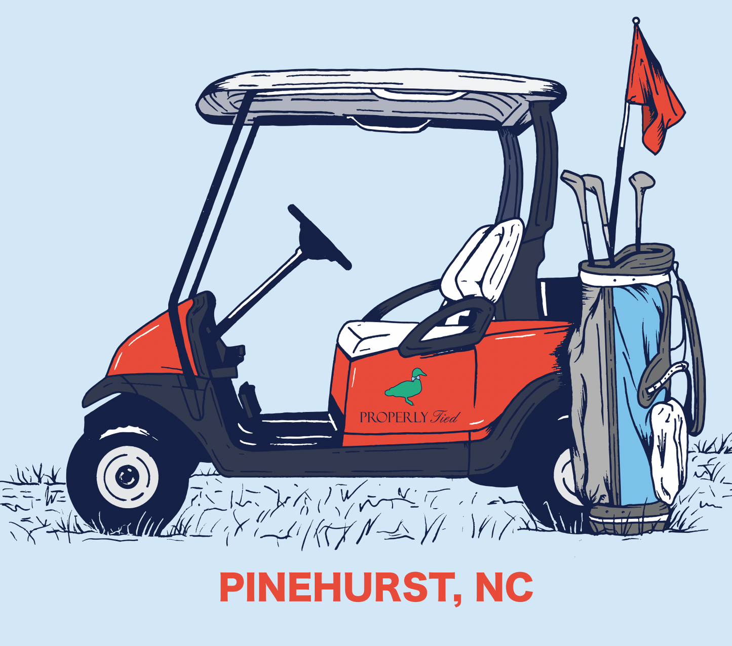 Mens Pinehurst Properly Tied Tee