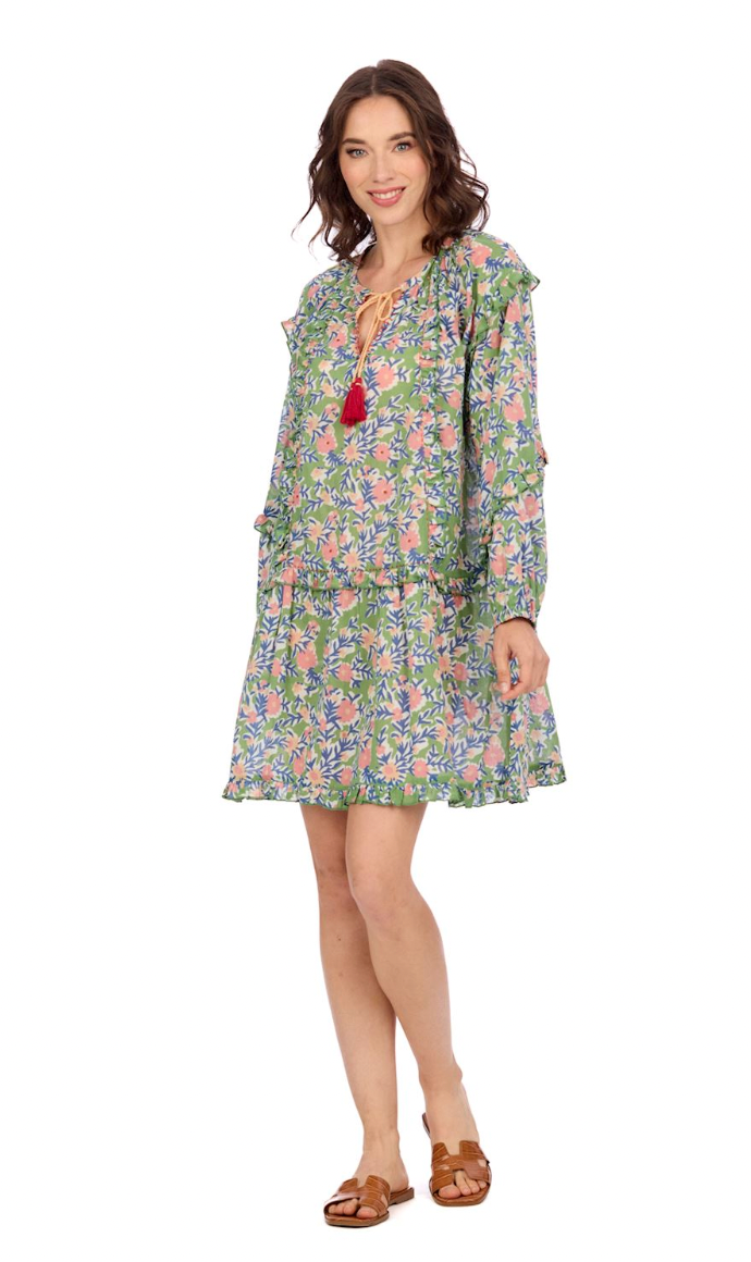 Green Shawna Tunic Dress