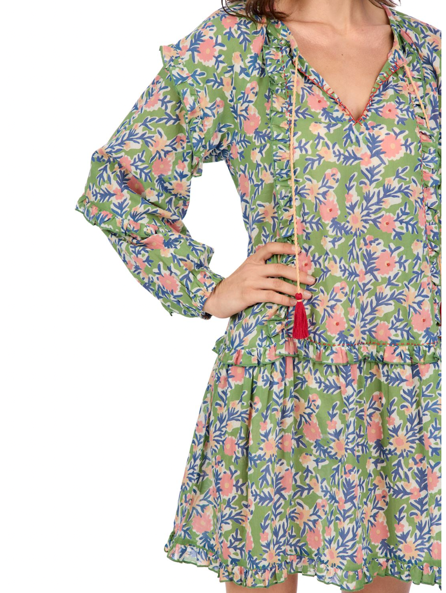 Green Shawna Tunic Dress
