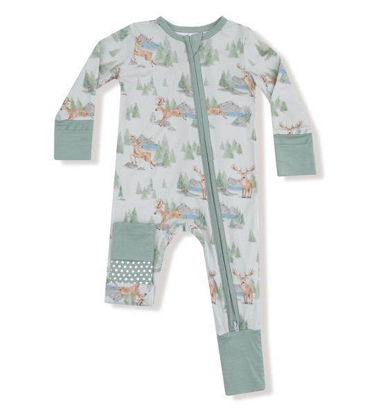 Buck Deer 2Way Zip Romper