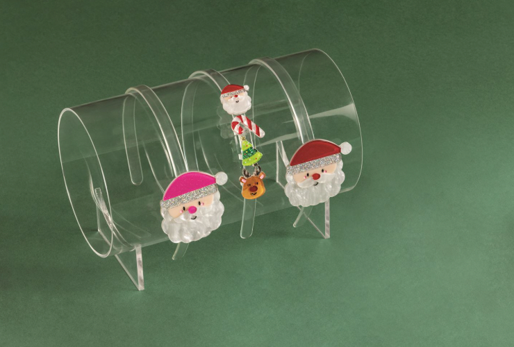 Pink Santa Acrylic Headband