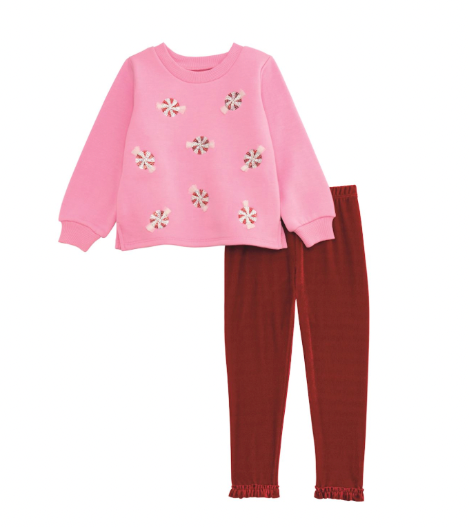 Peppermint Sweatshirt & Legging Set