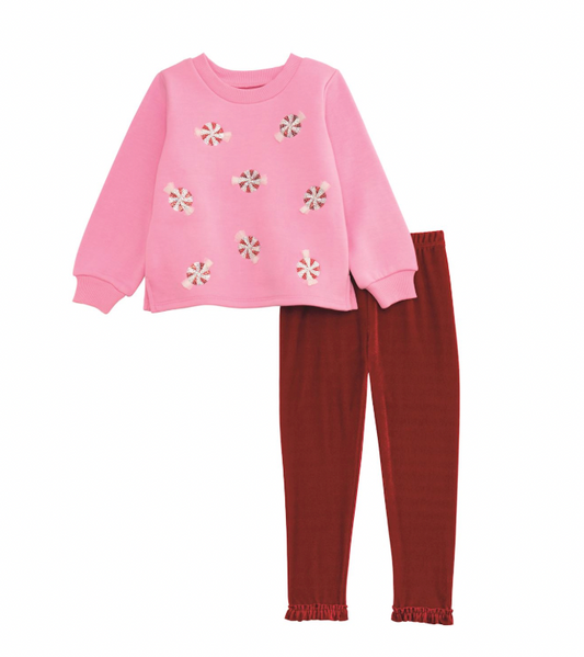 Peppermint Sweatshirt & Legging Set