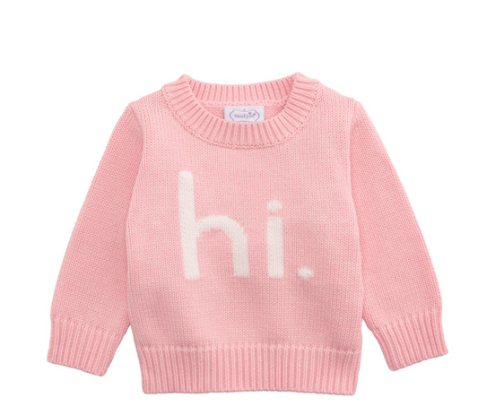 HI Baby Girl Sweater