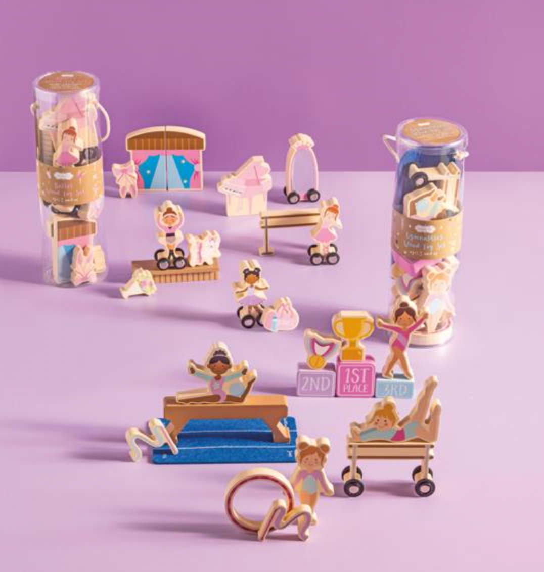 Gymnastics Wood Toy Set